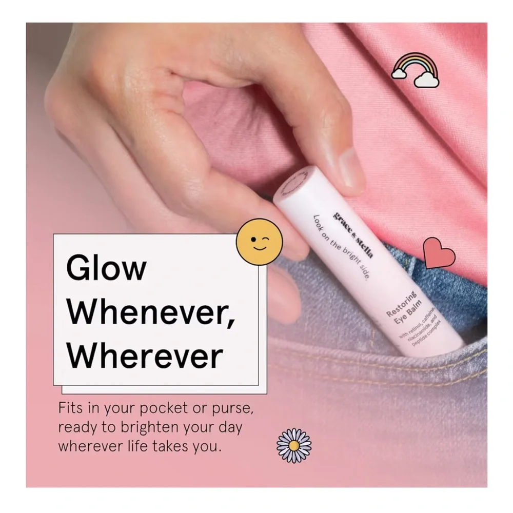 🆕 grace & stella Under Eye Brightener Balm Stick - Travel Size